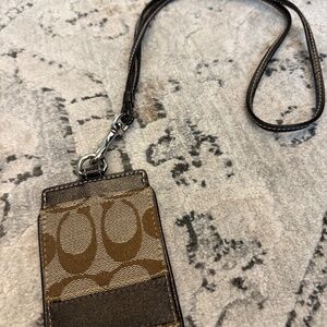 Coach ID Case with Lanyard